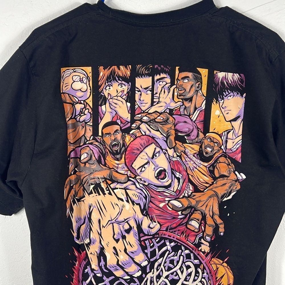🔥🏀 DOODLE TOONS Anime Streetwear LeBron James Basketball Anime‎ Graphic Tee XL